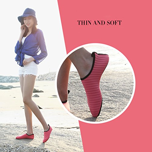 Aqua Shoes Escarpines Hombres Mujer Niños Zapatos de Agua Zapatillas Ligeros de Secado Rápido para Swim Beach Surf Yoga