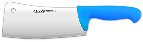 Arcos 2900, Cuchillo Macheta, Acero Inoxidable Nitrum de 200 mm, Mango Polipropileno Color Azul