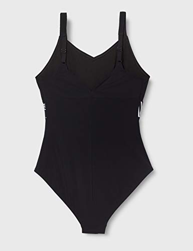 ARENA Bañador 1P Hina Cradle Back One Traje De Baño, Mujer, Black/Black, 46