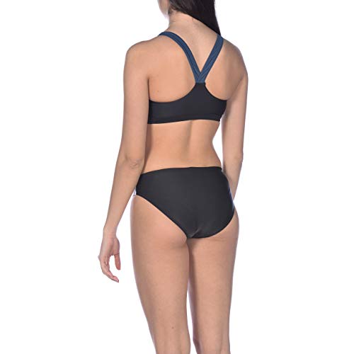 ARENA Bikini Deportivo para Mujer REN, Mujer, Parte Superior de Bikini, 000990, Negro y Blanco, 36