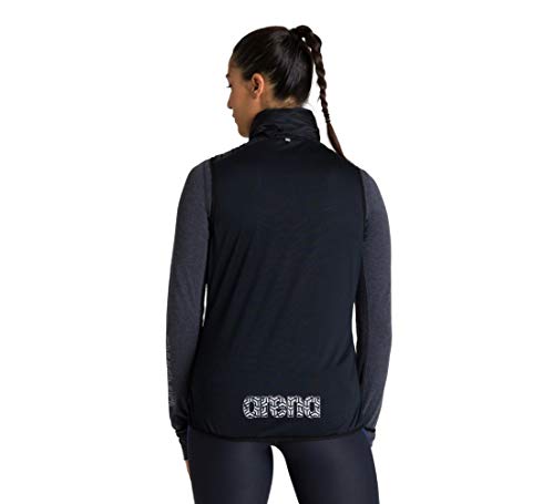 ARENA Chaleco de running para mujer con forro, Mujer, 003628, negro, small