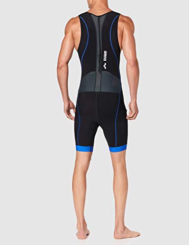ARENA Herren Triathlon Anzug ST 2.0 mit Rückenreißverschluss Traje de triatlón, Hombre, Black/Royal, Medium