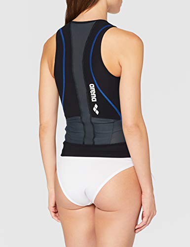 ARENA Powerskin St 2.0 - Camiseta de triatlón para Mujer, otoño/Invierno, Mujer, Color Black/Royal, tamaño S/38