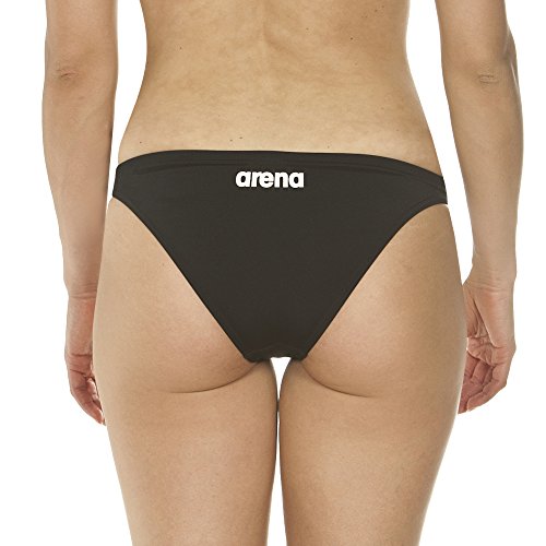 ARENA Solid Bottom Braguita de Bikini, Mujer, Negro (Black/White), 38