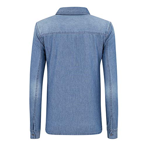 Armani Exchange 8nyc03 Blusa, Azul (Indigo Denim 1500), Small para Mujer