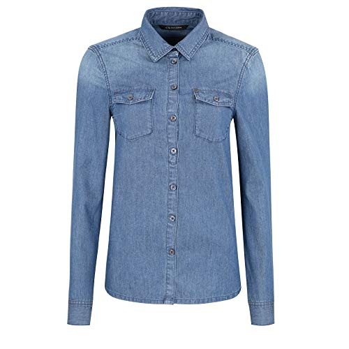 Armani Exchange 8nyc03 Blusa, Azul (Indigo Denim 1500), Small para Mujer