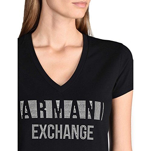 Armani Exchange 8nyt90 Camiseta, Negro (Black 1200), Medium para Mujer