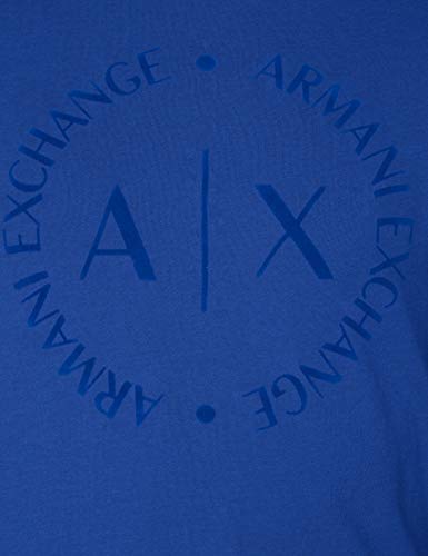 Armani Exchange 8nztcd Camiseta, Azul (Marine (Surf The Web 1506), Small para Hombre