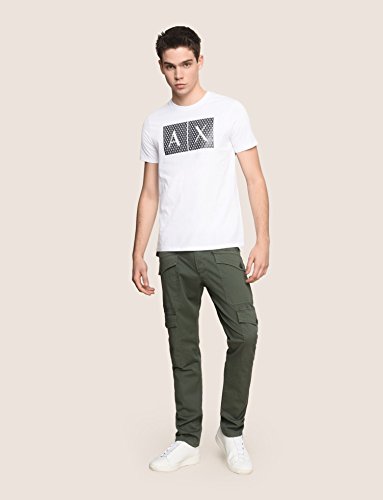 Armani Exchange 8nztck Camiseta, Blanco (White 1100), Medium para Hombre