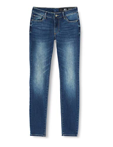 Armani Exchange 9,5 Ounces Stretch Mid Wash Vaqueros Skinny, Azul (Indigo Denim 1500), 46/L28 (Talla del Fabricante: 32) para Mujer