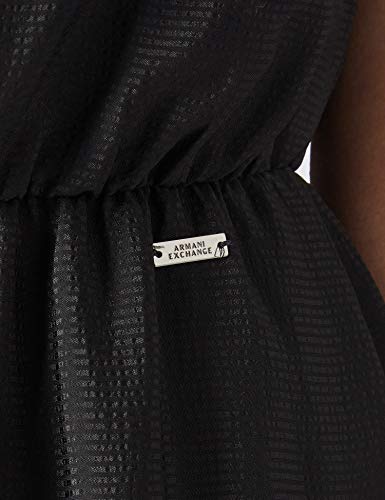 Armani Exchange Black Business Dress Vestimenta Casual de Negocios, Negro, Talla única para Mujer