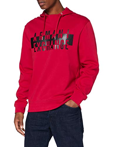 Armani Exchange Hoodie Sudadera con Capucha, Patinete, S para Hombre