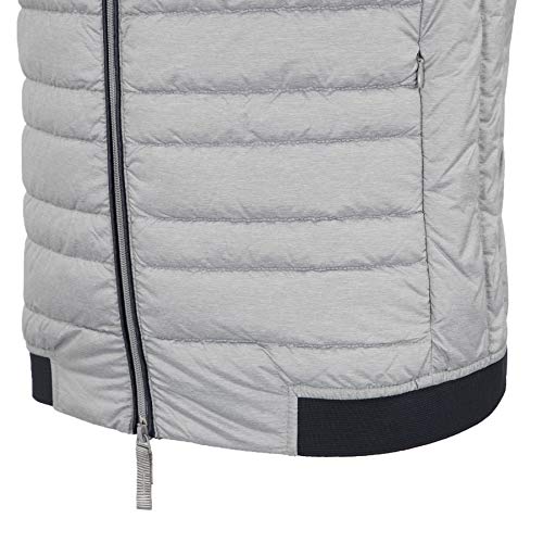 Armani Exchange Puffer Jacket Gilet Chaleco, Gris (Htr Grey/Navy 0902), Medium para Hombre