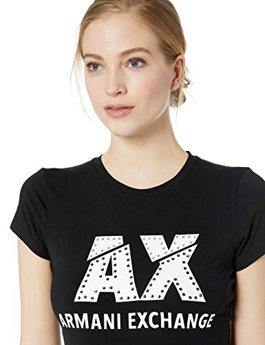 Armani Exchange The Movie Camiseta, Negro (Black 1200), X-Large para Mujer