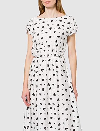 Armani Exchange White GR./ Black HEA Business Casual Dress Vestimenta Negocios, Color Blanco y Negro, Talla única para Mujer