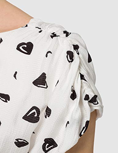 Armani Exchange White GR./ Black HEA Business Casual Dress Vestimenta Negocios, Color Blanco y Negro, Talla única para Mujer