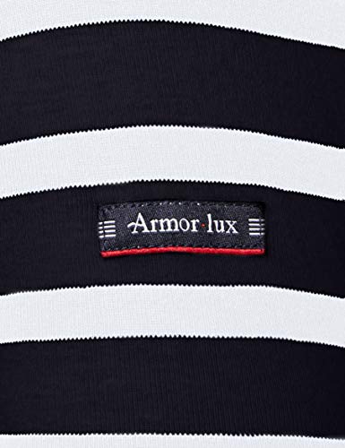 Armor Lux Crozon Camiseta, Multicolor (Rich Navy/Blanc Bi8), Small (Talla del Fabricante: 1) para Mujer