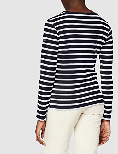 Armor Lux Crozon Camiseta, Multicolor (Rich Navy/Blanc Bi8), Small (Talla del Fabricante: 1) para Mujer