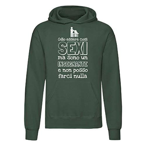 Art T-Shirt - Sudadera con capucha para hombre y mujer verde botella XS