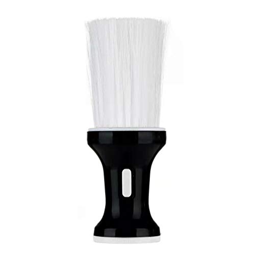 Artibetter Cepillo de peluquería para cuello, plumero de forma plana, cepillo de corte de pelo, herramienta de limpieza (blanco y negro)