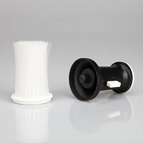 Artibetter Cepillo de peluquería para cuello, plumero de forma plana, cepillo de corte de pelo, herramienta de limpieza (blanco y negro)