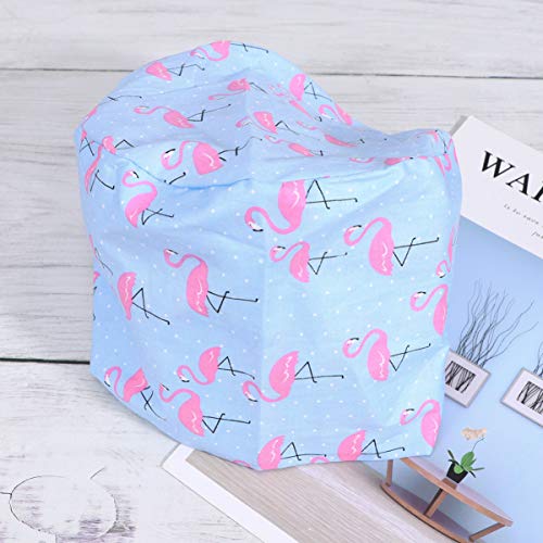 Artibetter Gorro Quirúrgico de Algodón Estampado de Flamencos Ajustable Médico Enfermera Cirugía Bouffant Sombrero Sombrero de Trabajo Enfermera para Hospital Médico (Color Surtido)