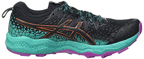 Asics Fujitrabuco Lyte, Trail Running Shoe Mujer, Black/Baltic Jewel, 39 EU