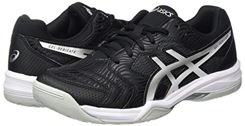 ASICS Gel-Dedicate 6, Sneaker Hombre, Black/White, 45 EU