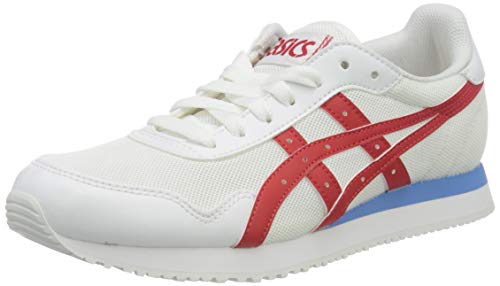 ASICS Tiger Runner, Zapatillas Hombre, White/Classic Red, 41.5 EU
