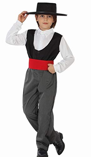 Atosa-26767 Atosa-26767-Disfraz Cordobes-Infantil NIño, Color gris, 10 a 12 años (26767