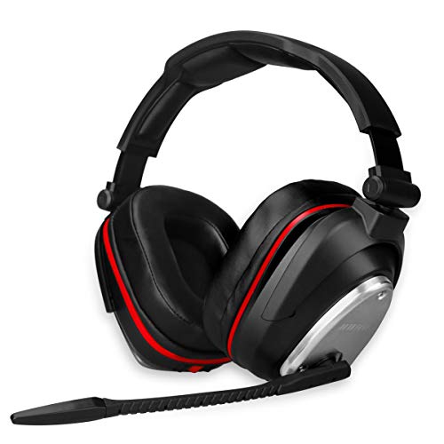 Auricularesn Gaming inalámbricos Gaming con Bass 7.1 Surround y Orejeras de Metal Auriculares con microfono para PS4, Nintendo Switch,PC