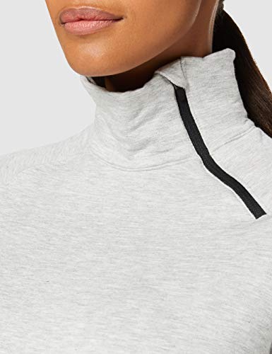 AURIQUE Sudadera deportiva de cuello alto con cremallera media