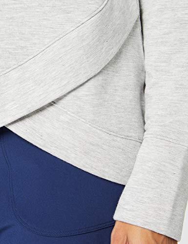 AURIQUE Sudadera deportiva de cuello alto con cremallera media