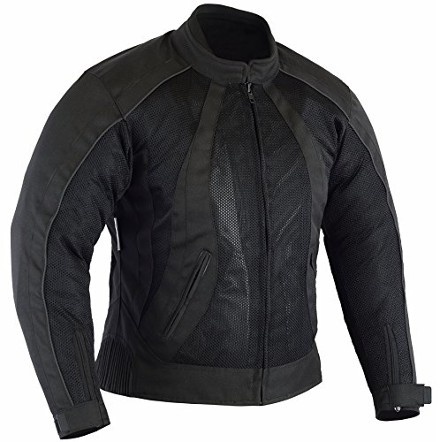 Australian Bikers Gear - Chaqueta para Moto con Forro Termal e Impermeable, Malla de Flujo de Aire y Protecciones, para Mujer