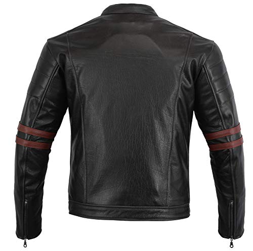 Australian Bikers Gear The Rocker - Chaqueta moto con protecciones homologadas y extraíbles, Talla M