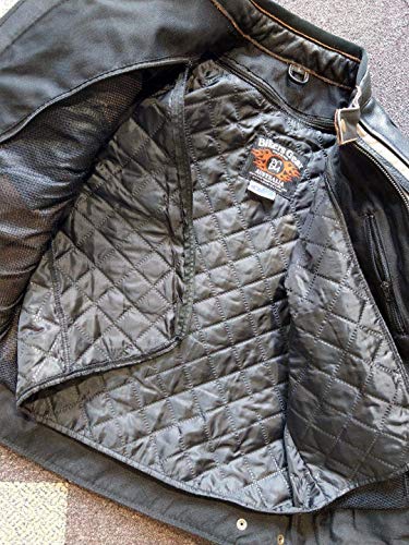 Australian Bikers Gear The Rocker - Chaqueta moto con protecciones homologadas y extraíbles, Talla M