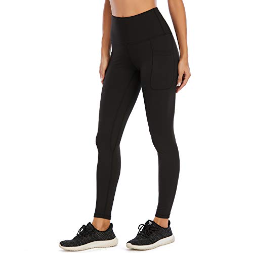 AY Pantalón Deportivo de Mujer Cintura Alta Control de Barriga Entrenamiento Running Fitness Estiramiento Yoga Legging y Pilates