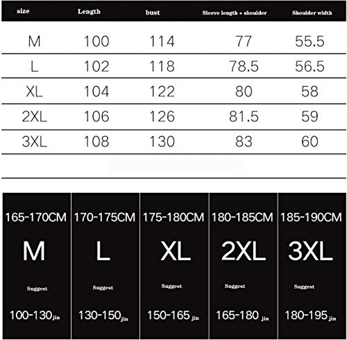 AZHom Marca de la Marea Nueva sección Larga del Invierno Suelta de los jóvenes por la Chaqueta Gruesa Capa Caliente Coreana de la Rodilla de los Hombres (Color : 1, Size : 3XL)