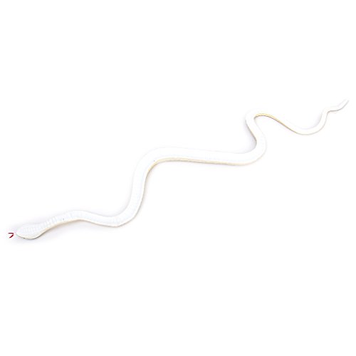 B Blesiya Caucho Hierba Serpiente Realista Juguete Reptil Modelo Ornamento Broma Apoyos Broma 18 ''
