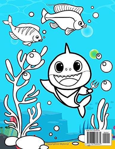 Baby Shark Coloring Book: Great Gift for Boys & Girls, Ages 2-4