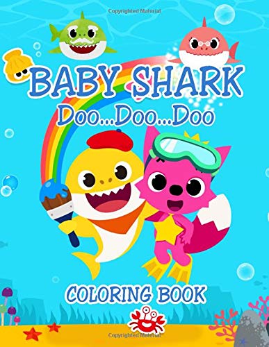Baby Shark Coloring Book: Great Gift for Boys & Girls, Ages 2-4