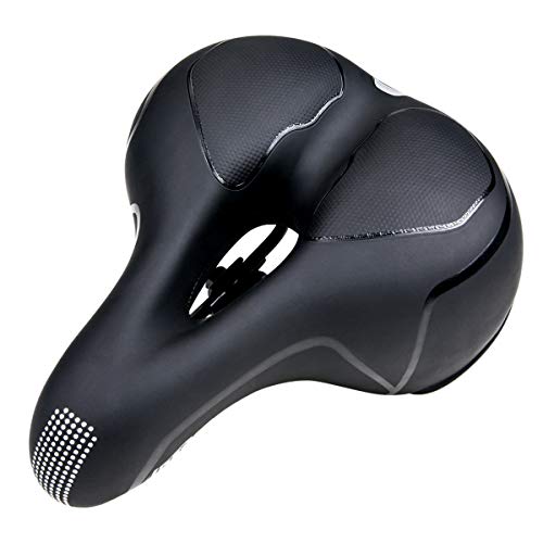 BACKTURE Sillín Bicicleta, Asiento de Bicicleta de Gel Transpirable y Profesional con Dos Amortiguadores, para MTB/Bicicleta de Carretera/Bicicleta Urbana