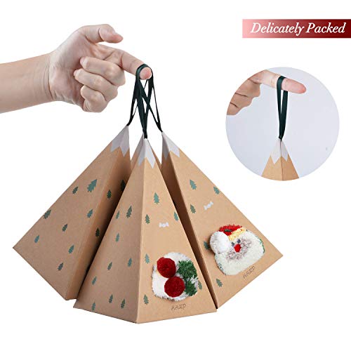 Bageek Calcetines de Navidad, 4 Pares Calcetines Navidad Mujer Santa Claus Muñeco de Nieve Calcetines de Felpa Cálidos Calcetines Navidad Regalo Calcetines para Adultos Cómodo(New)