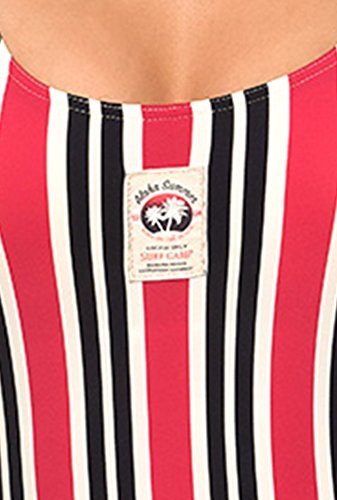 Banana Moon Borage LOCALSTR Traje de baño de una Pieza, Azul (Marine Localstripe), XL para Mujer