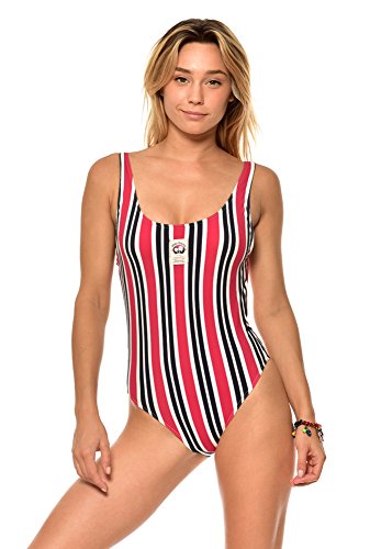 Banana Moon Borage LOCALSTR Traje de baño de una Pieza, Azul (Marine Localstripe), XL para Mujer