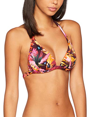 Banana Moon SIMO TROPISUN, Tops de bikini Mujer, Multicolor (Prune Tropisun Hhs55), 30B (Talla fabricante: 36)
