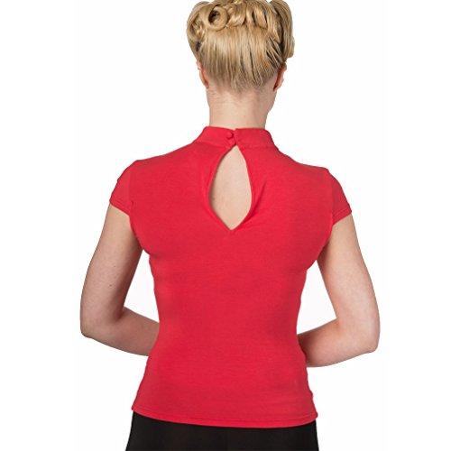 Banned Dancing Days ba - Blusa vintage para mujer, color rojo rojo XL