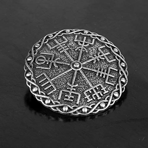Baoblaze 8Pcs Celtic Viking Shield Broche Insignia Broche Nórdico Ropa Sujetadores-Capa Mantón Bufanda Pin Pin De Solapa, 8 Estilos Diferentes