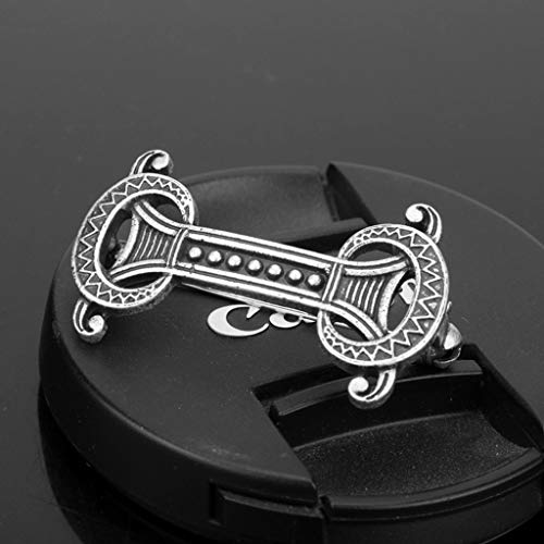 Baoblaze 8Pcs Celtic Viking Shield Broche Insignia Broche Nórdico Ropa Sujetadores-Capa Mantón Bufanda Pin Pin De Solapa, 8 Estilos Diferentes