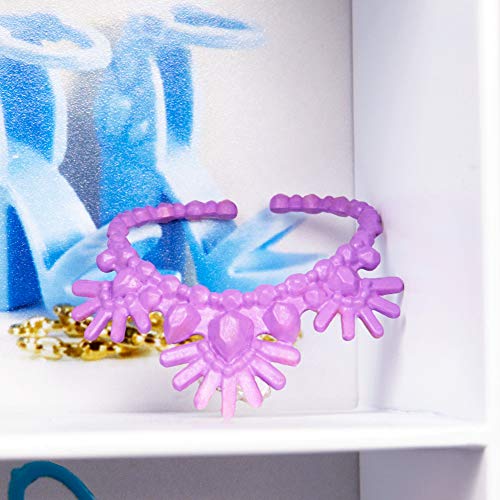 Barbie Fashionista Armario portable con muñeca incluida, ropa, complementos y accesorios de muñecas, regalo para niñas y niños 3-9 años (Mattel GBK12)